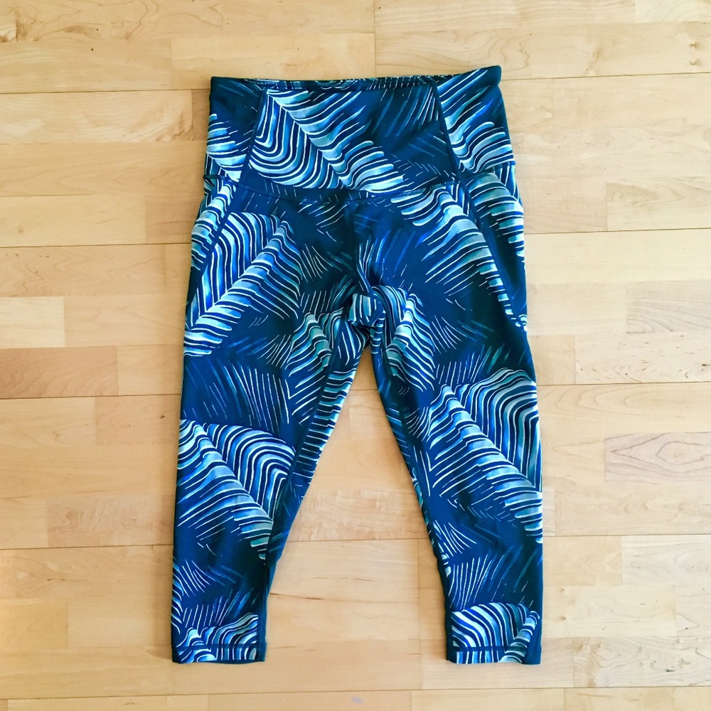 Zella Cropped Palm Leggings